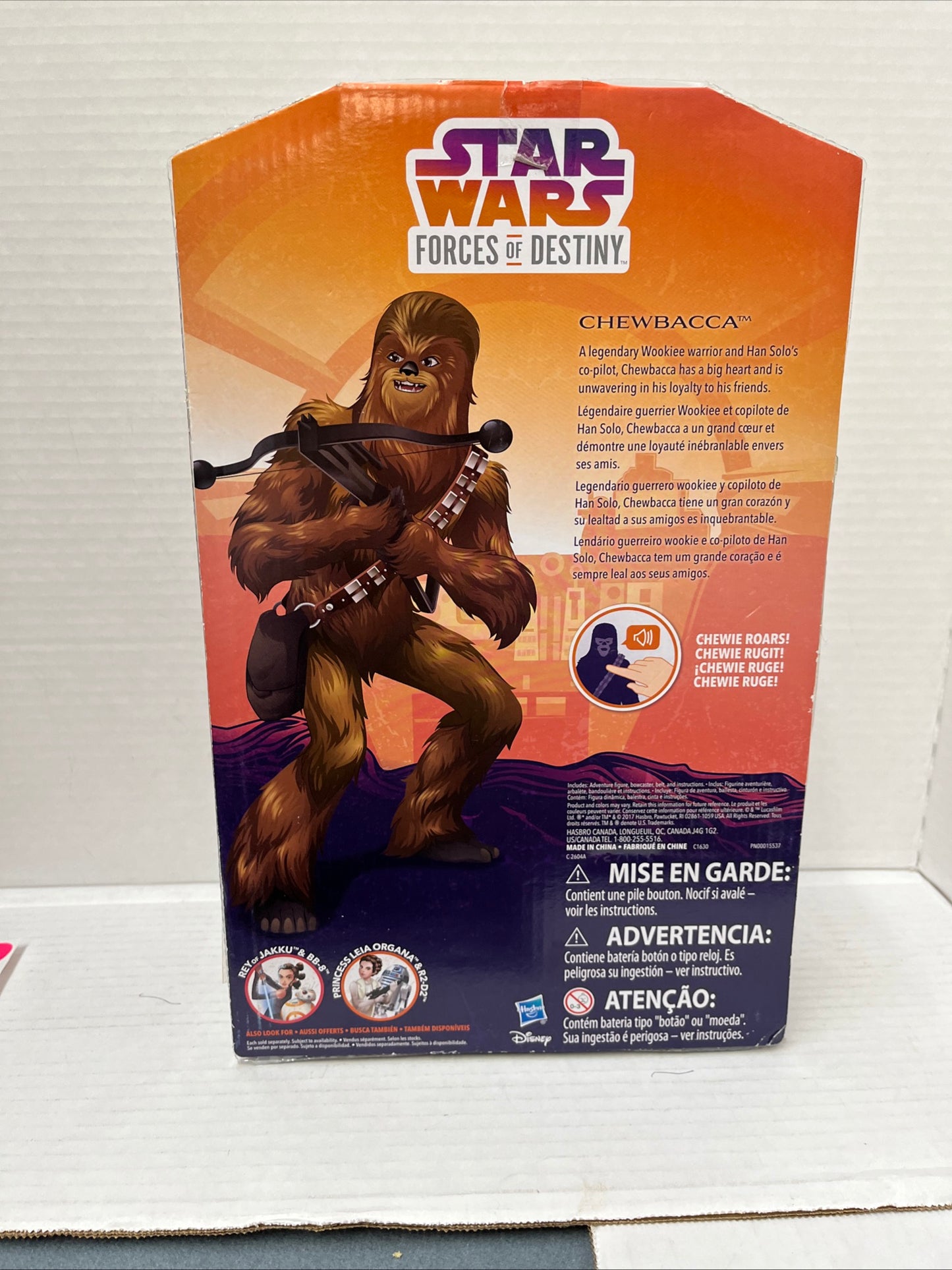 Chewbacca Starwars Toy With Sound New In Package