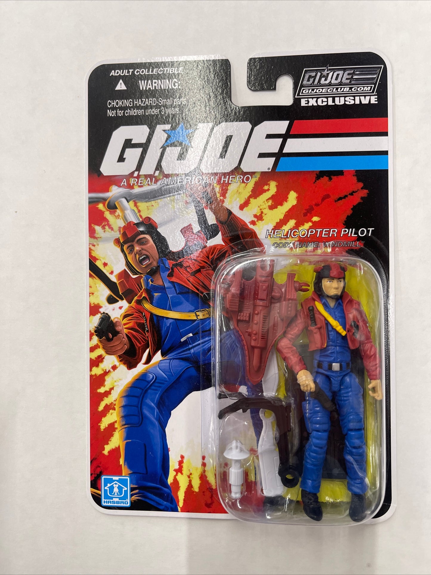 Gi Joe Club Exclusive Helicopter Pilot Code Name: Windmill Figure MOC