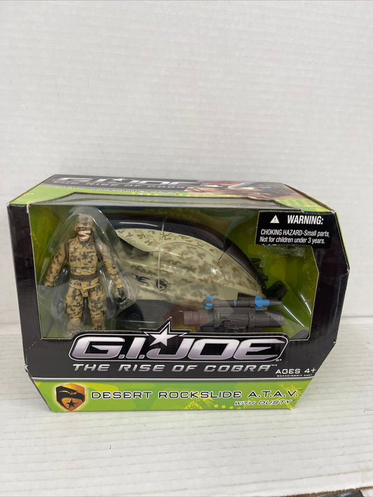 GI Joe Rise of Cobra Desert Rockslide A.T.A.V. with Dusty Figure MISB 2009