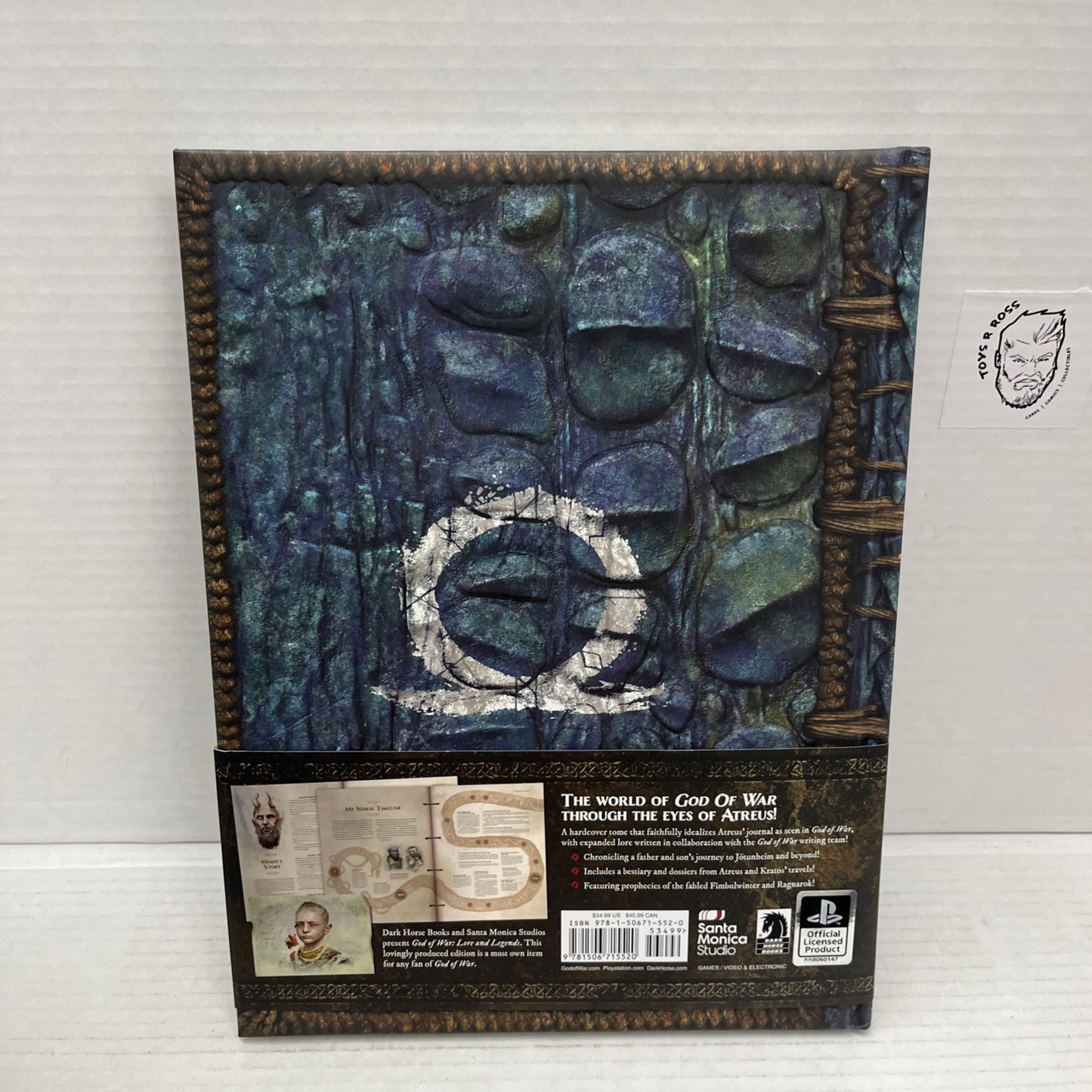 God of War: Lore and Legends - Hardcover, by Sony Studios; Barba - NEW