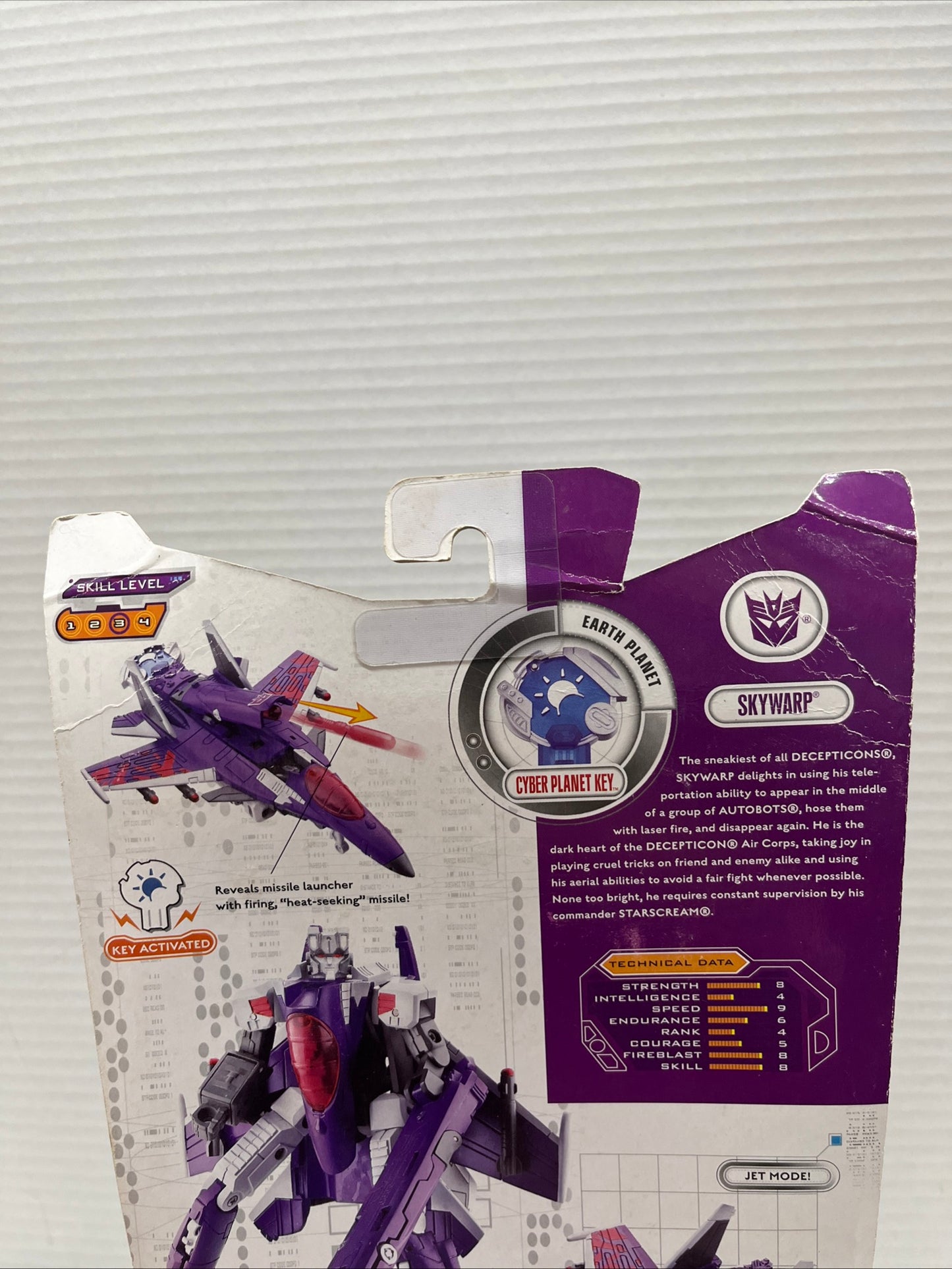 Vintage Transformers Cybertron 🛩 Skywarp Deluxe Class Earth Planet 2005
