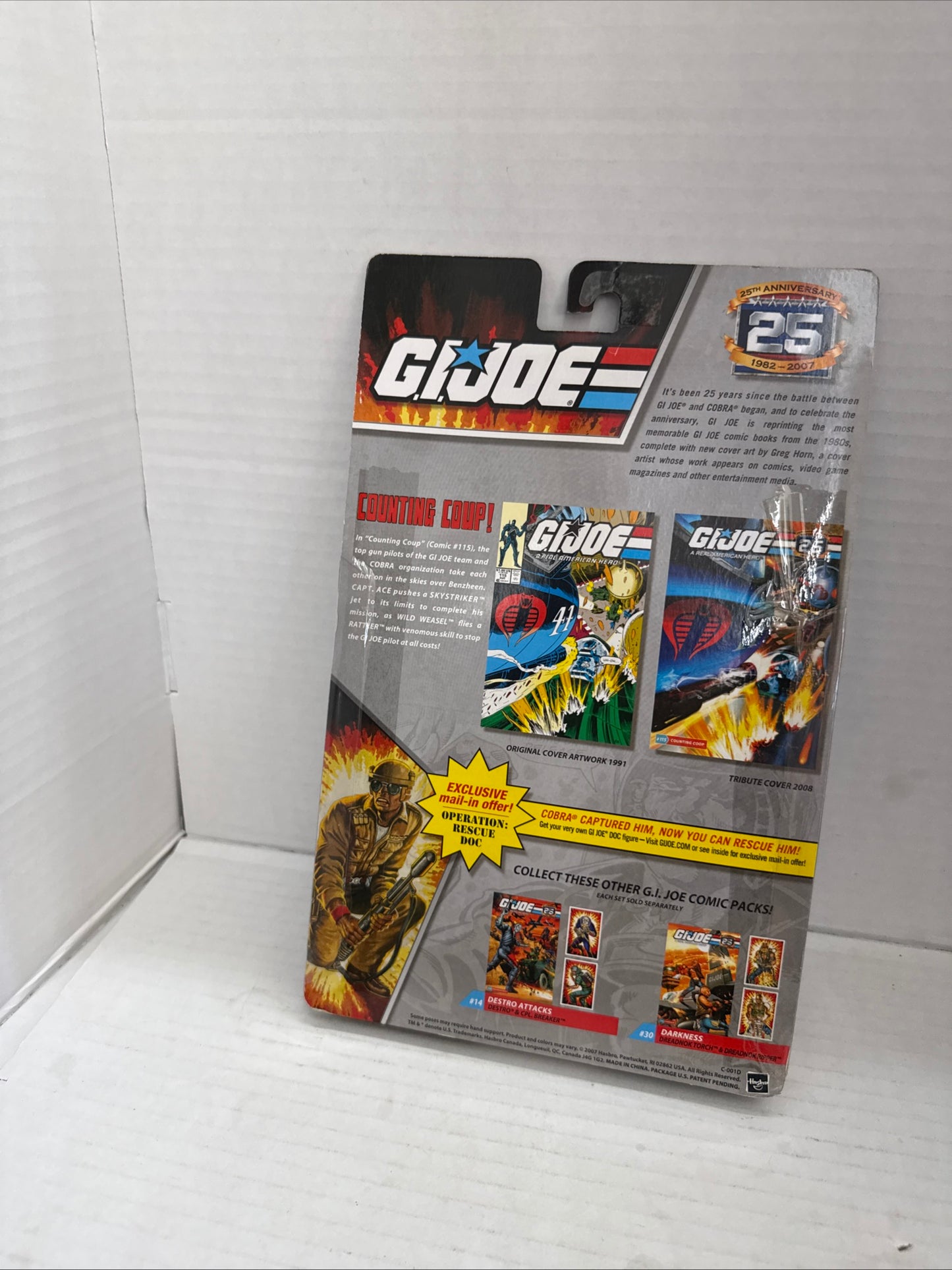 GI Joe 25th Anniversary Comic 2 Pack Captain Ace and Wild Weasel, 2007