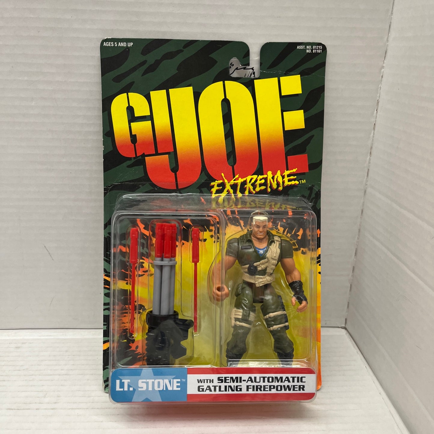 G.I. Joe Extreme Lt Stone Semi-Automatic Gatling FirePower Hasbro Action Figure
