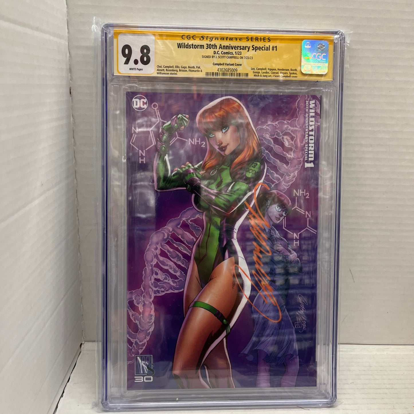 Windstorm 30th Special #1 CGC Signature Series 9.8 J. Scott Campbell 1/23