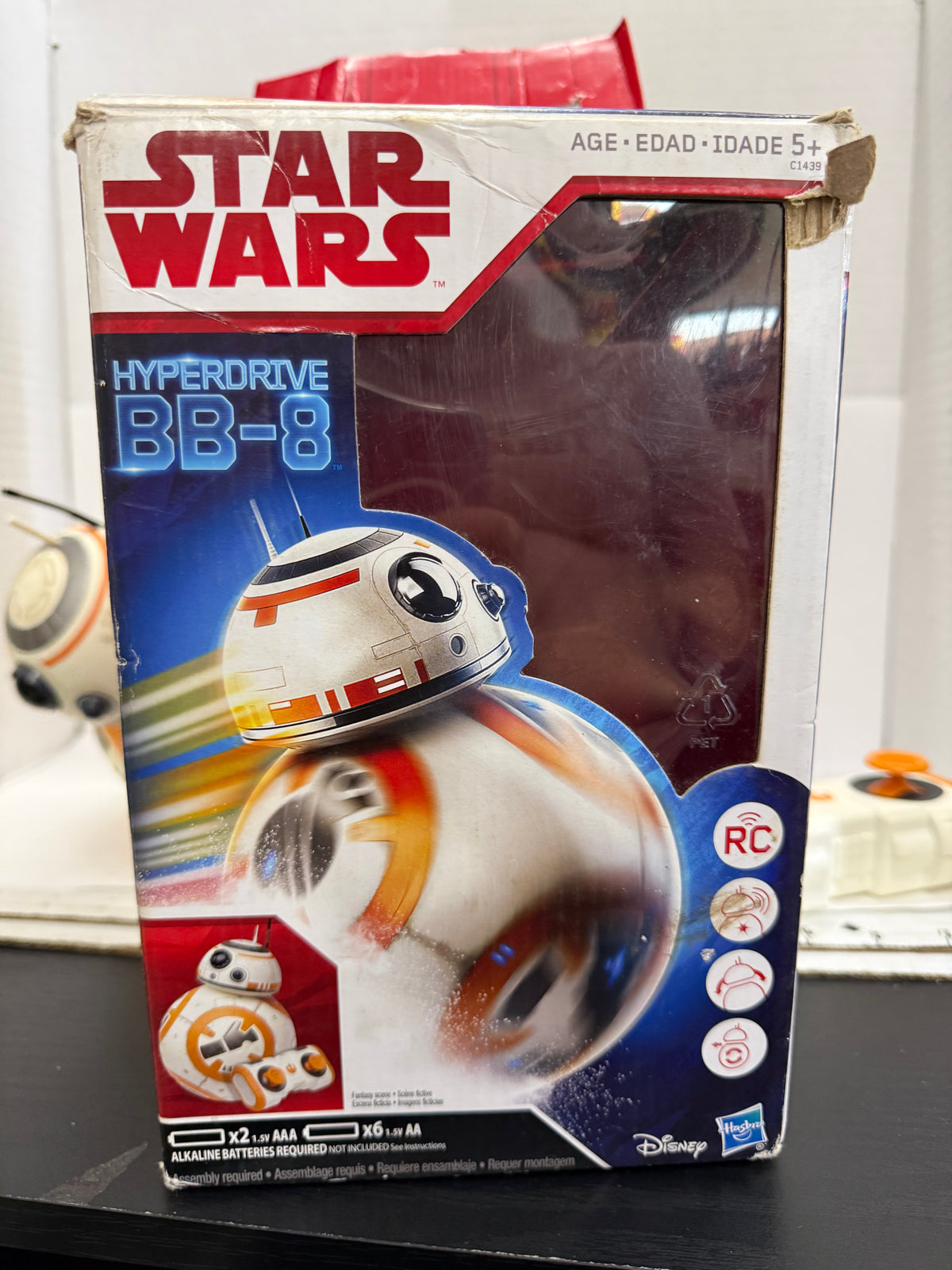 Hasbro C1439Star Wars The Last Jedi Hyperdrive BB-8, Remote Control Toy
