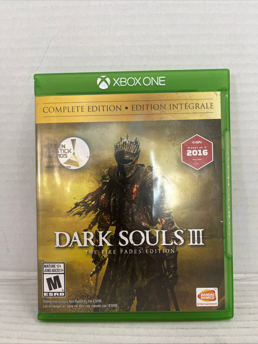 Dark Souls III 3 The Fire Fades Edition Clean Tested (Microsoft Xbox One, 2017)
