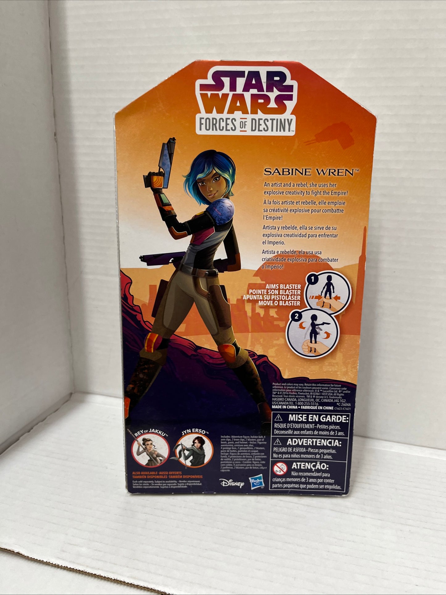 2016 Star Wars Forces of Destiny 11" SABINE WREN Action Figure - New In Box!