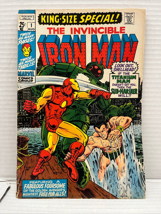 The Invincible Iron Man King-Size Special #1 Annual VF (1970 Marvel Comics)
