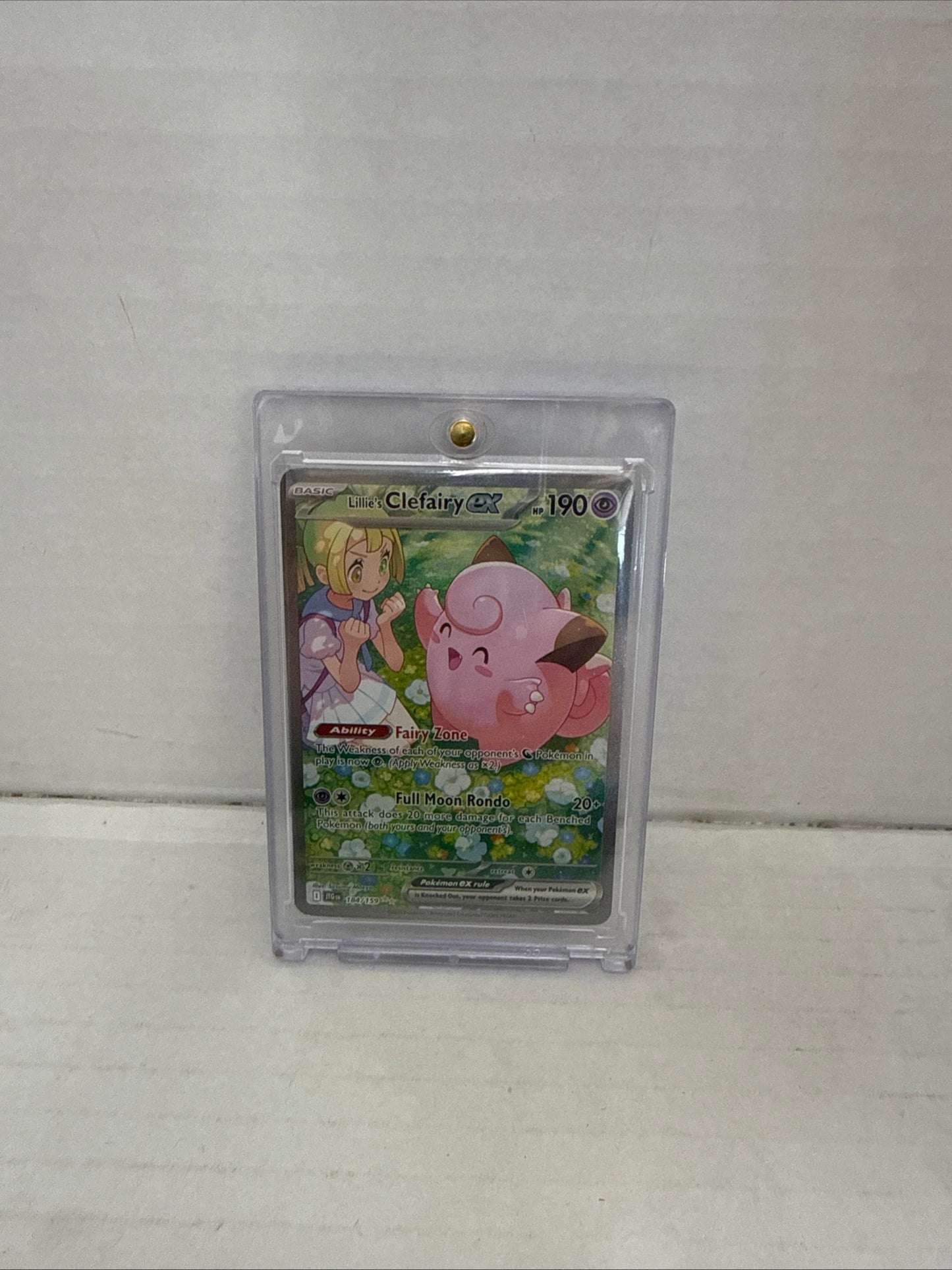 Pokémon TCG Lillie's Clefairy EX Journey Together Sir Card 184/159 NM Condition