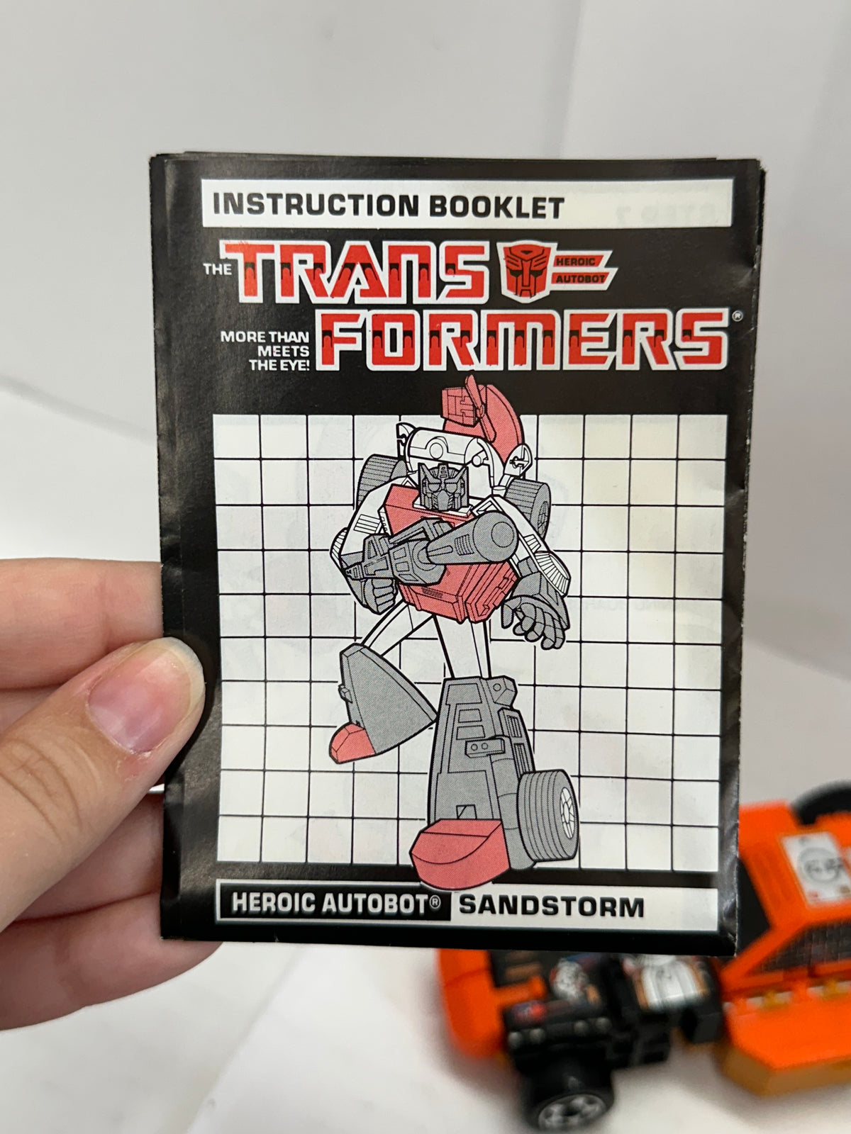 Vintage Transformers G1 Sandstorm 1986 Triple Changer Figure Only