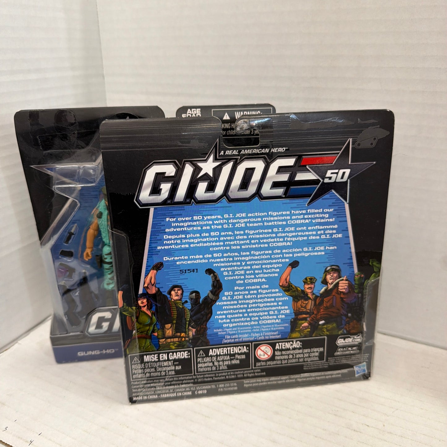 GI Joe 50th 2 Pack Sealed Marine Devastation Gung-Ho Cobra Shadow Guard