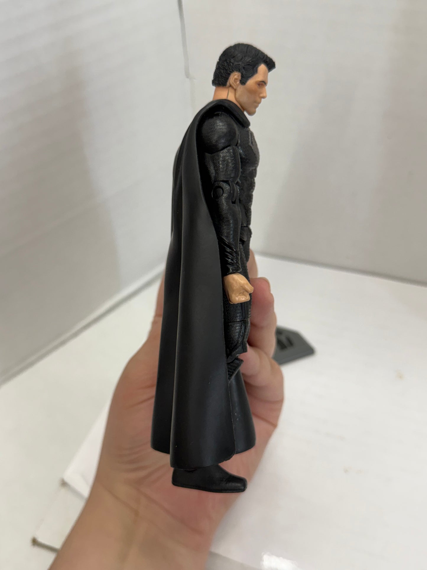 DC Man of Steel Movie Masters Superman Black Suit 6" Action Figure Mattel 2013