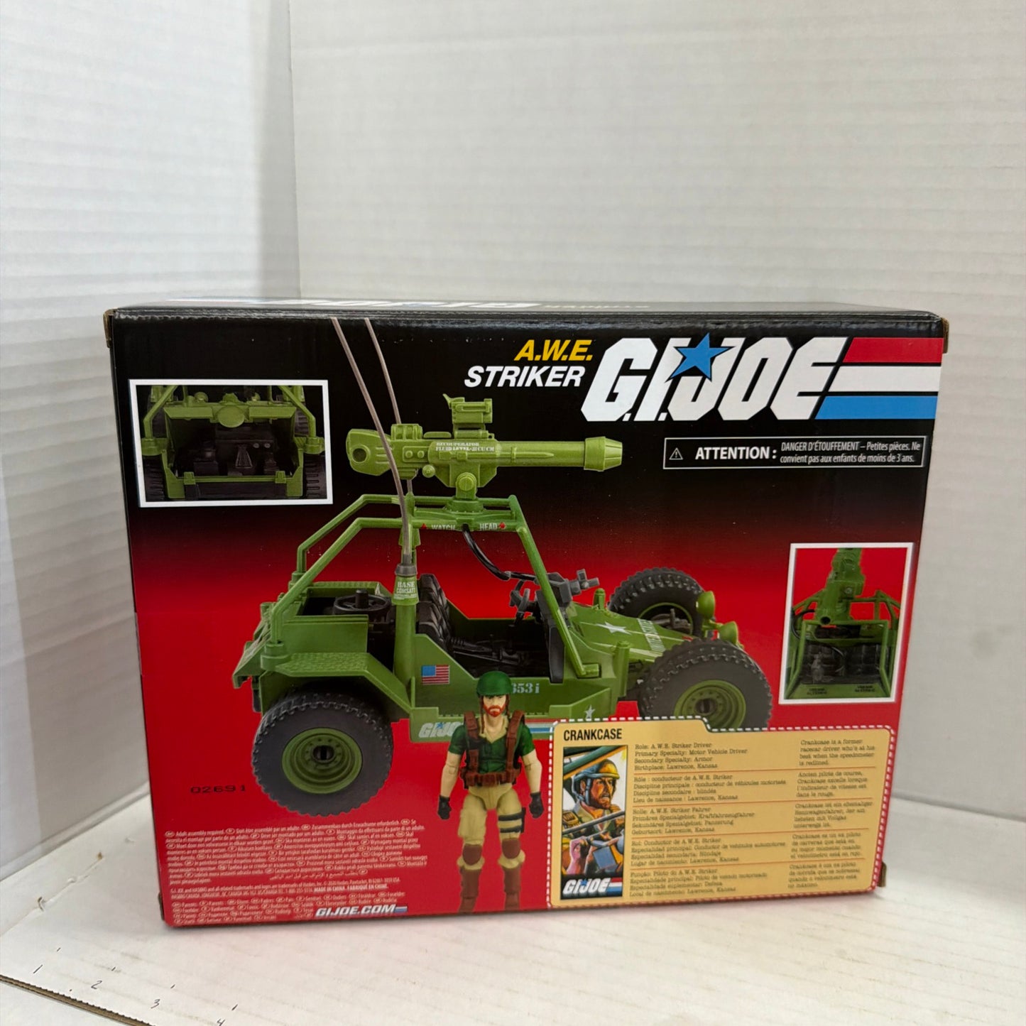 G.I. Joe Retro Collection 2020 AWE Striker W/ Crankcase Walmart A.W.E. Hasbro
