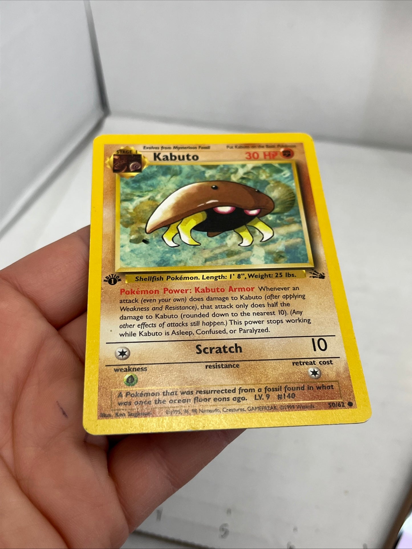 Kabuto 1st Edition 50/62 Fossil 1999-2000