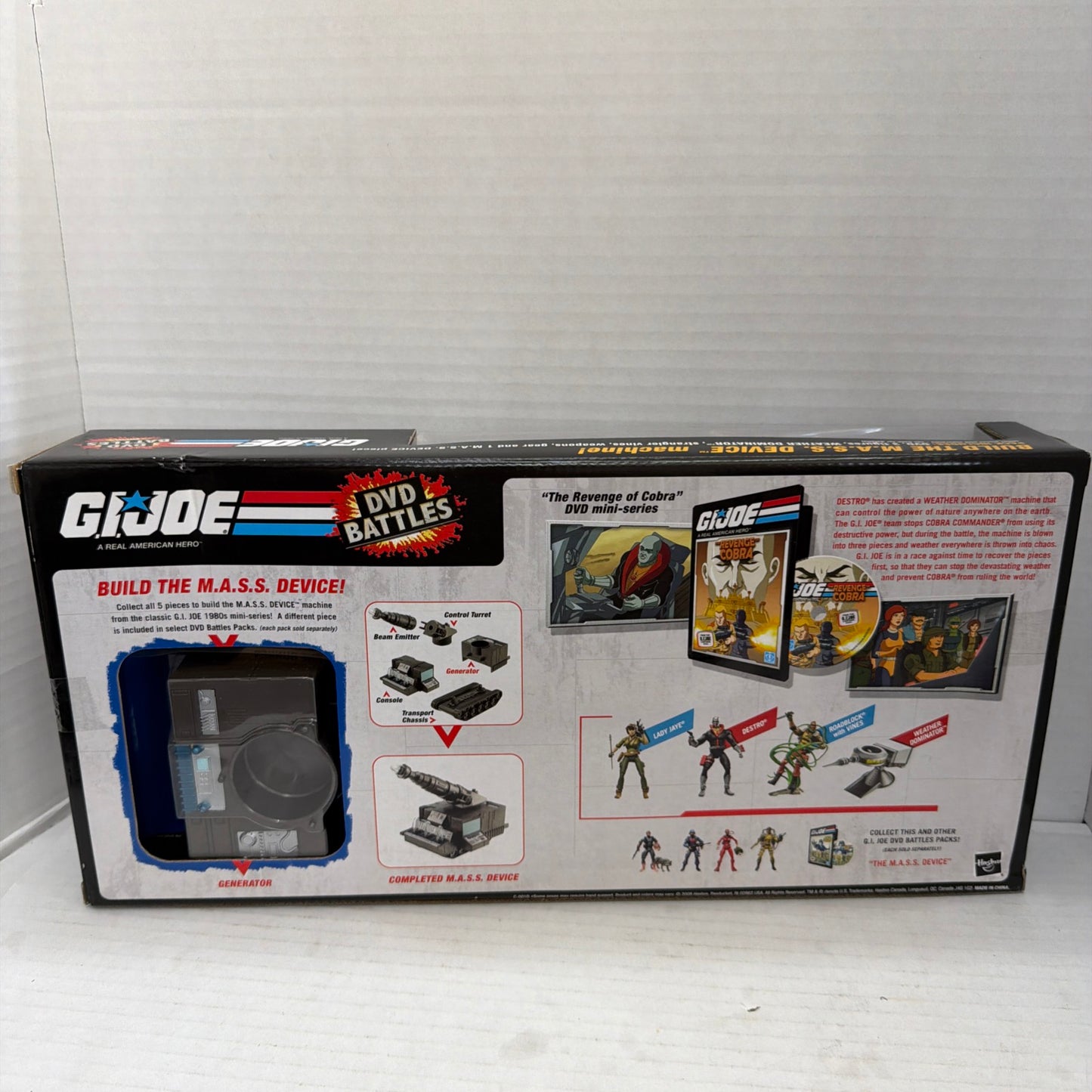 GI Joe 25th Anniversary DVD Battles Mass Device set 2/5 Weather Dominator NEW