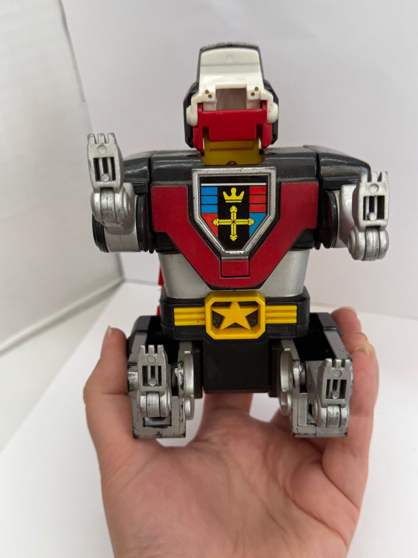 Vintage 1984 Voltron Black Lion Figure Red Wings Yellow Tail Lion Force Matchbox