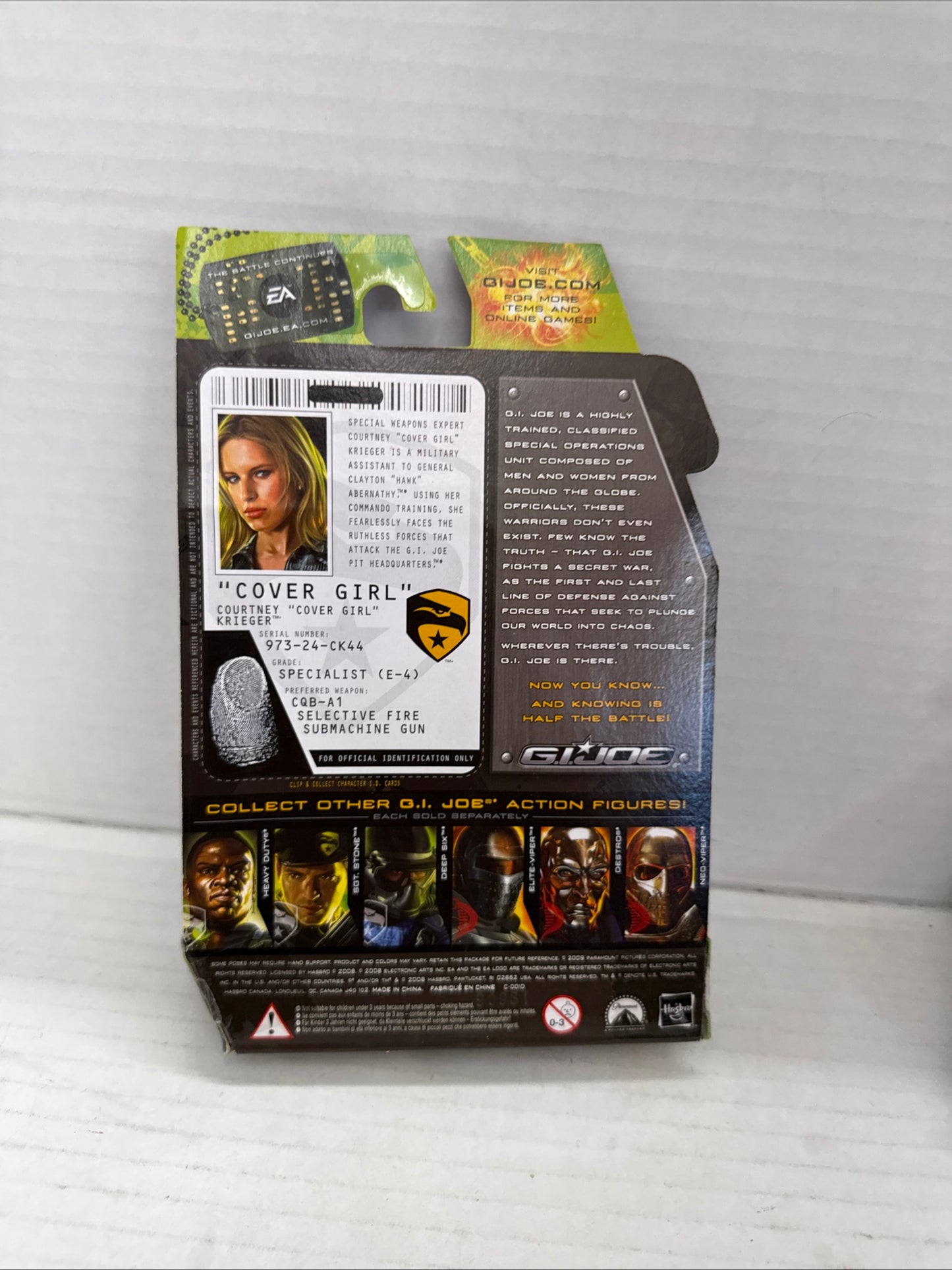 GI Joe The Rise Of Cobra Courtney Cover Girl Krieger New Figure 3.75 Officer