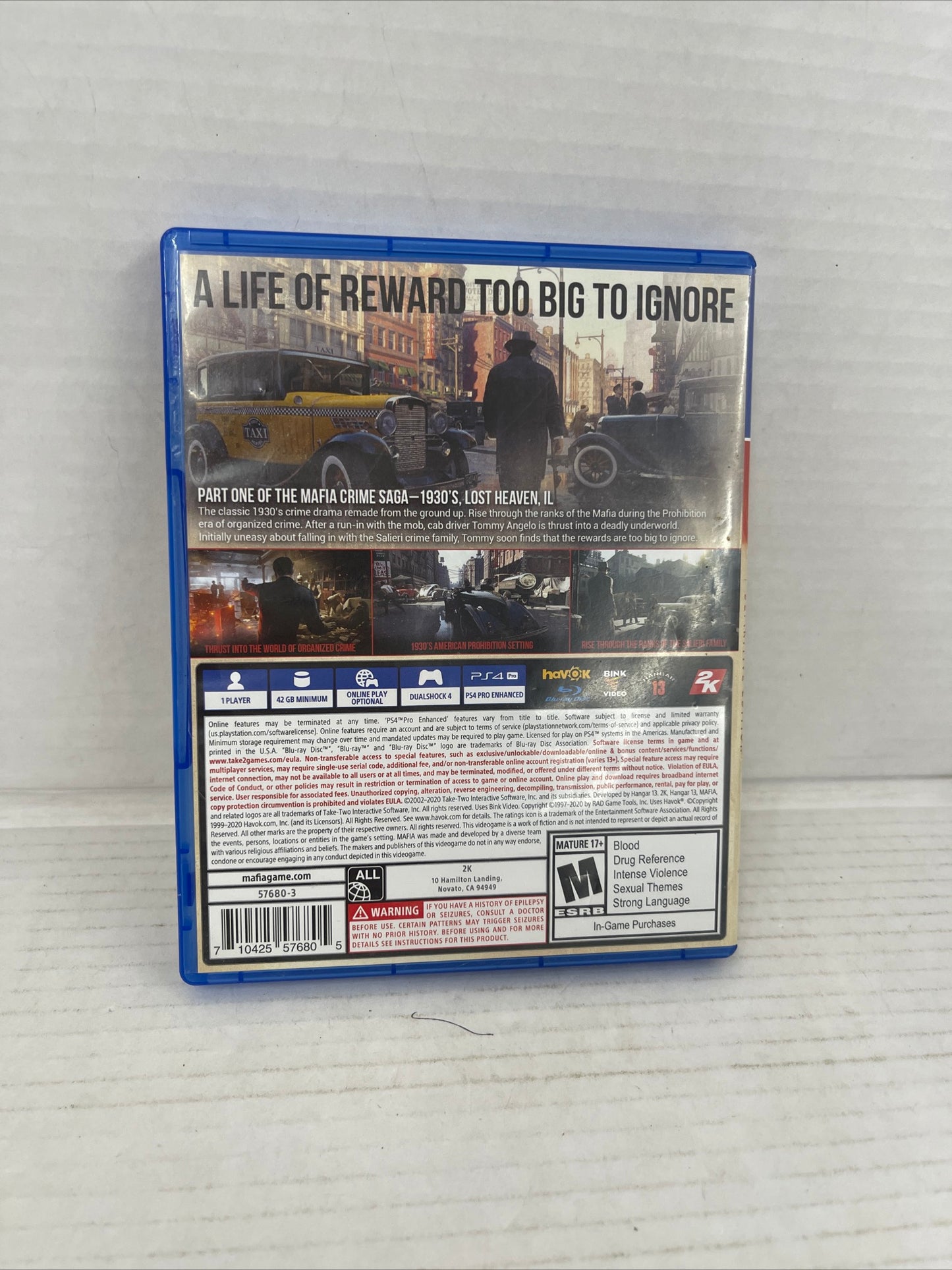 Mafia: Definitive Edition - Sony PlayStation 4 Brand New