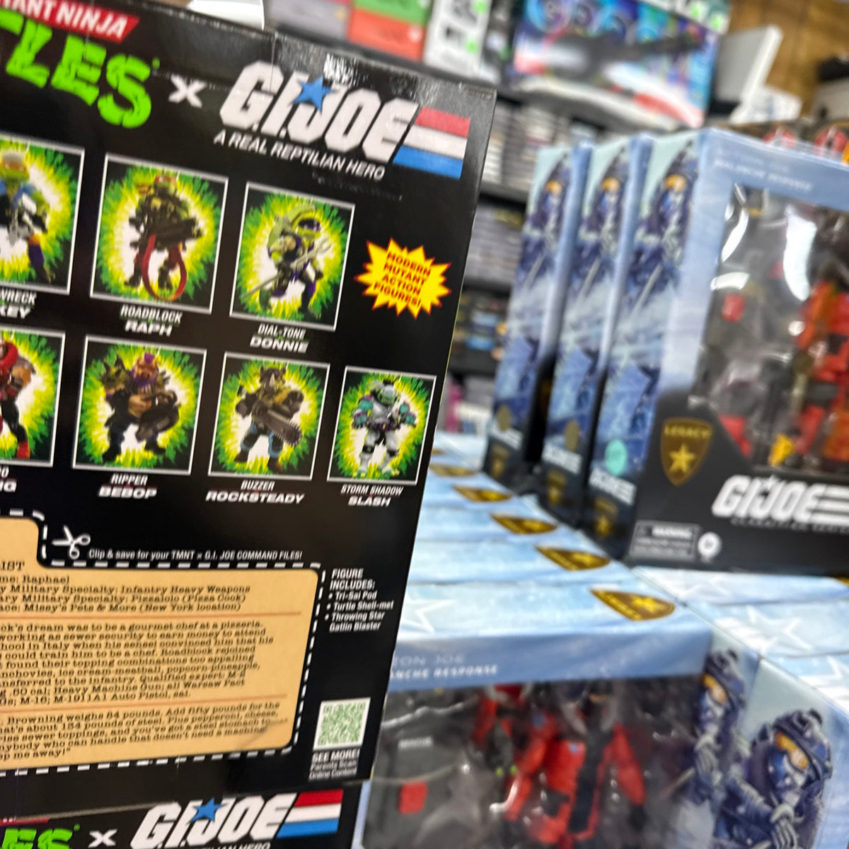 Playmates TMNT x G.I. Joe Action Figure 2-Pack Roadblock Raph Rocksteady