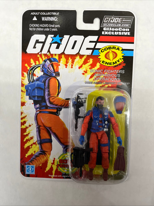 GI JOE Sonic Fighters Cobra Lamprey Officer JoeCon Exclusive