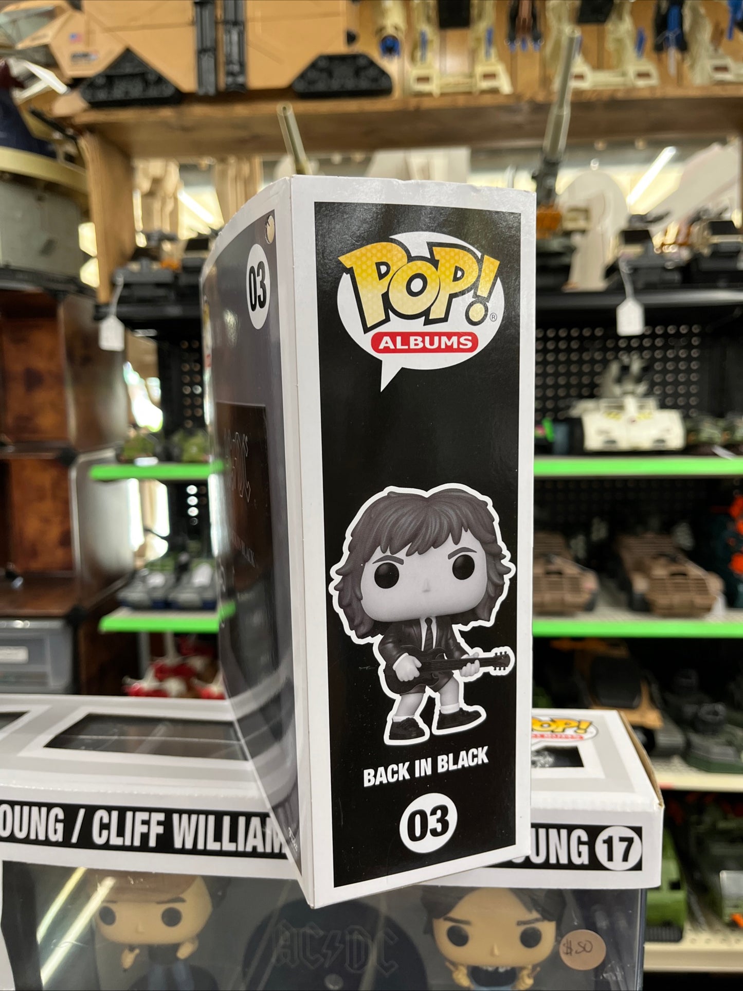 Funko Pop! Back in Black 03 Walmart Exclusive AC/DC Album Cover Vinyl Figure Toy