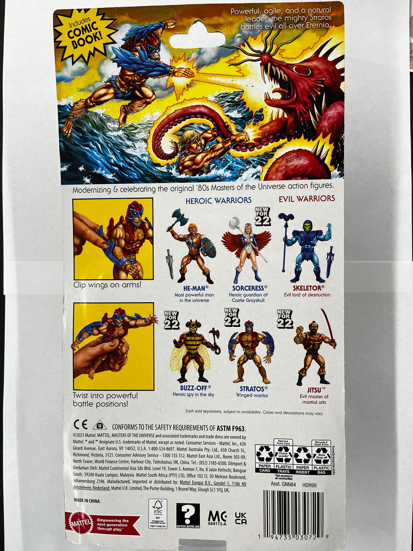 Masters of the Universe Origins Stratos Action Figure