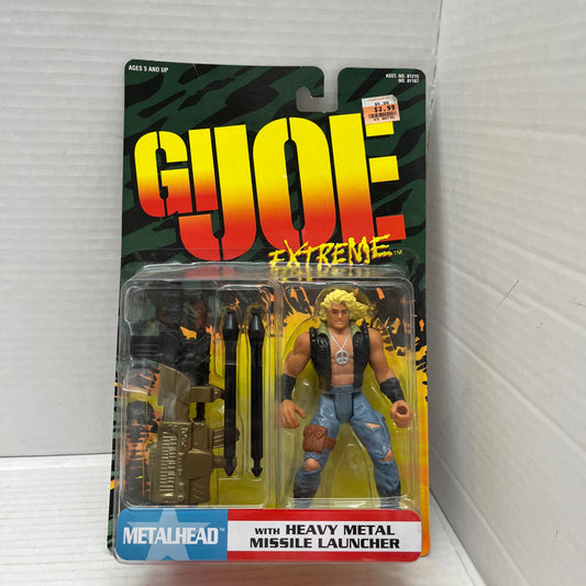 GI Joe Extreme Metalhead w/ Heavy Metal Missile Launcher Action Figure 1995 New