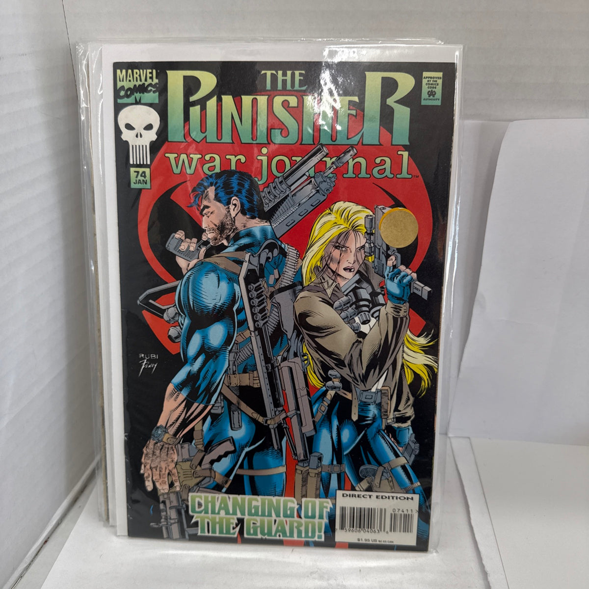 Punisher War Journal #74 White pages 1995 Marvel #kellyssuperheroes