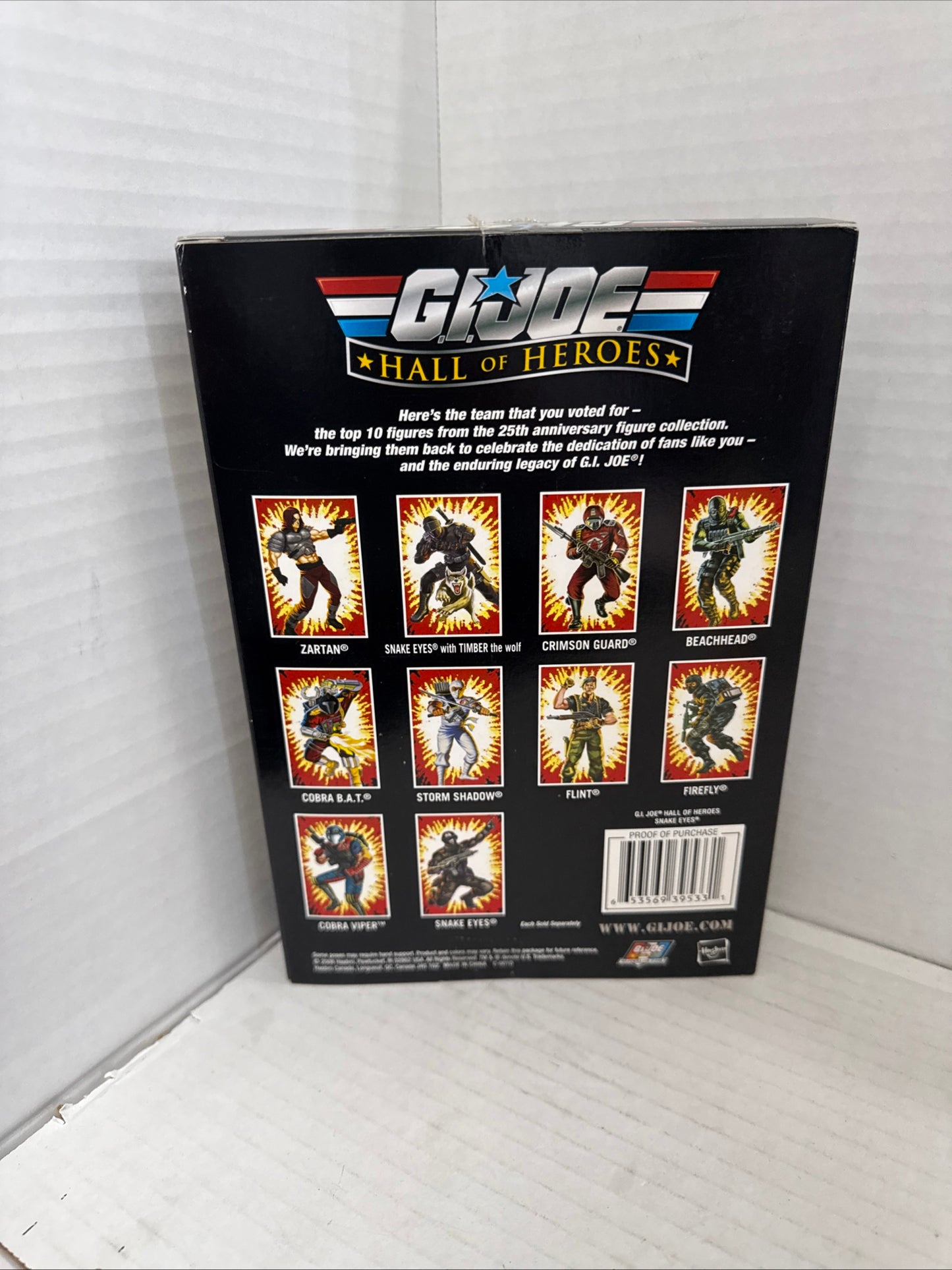 Hasbro G.I. Joe Hall of Heroes Snake Eyes Commando Action Figure Black 2008