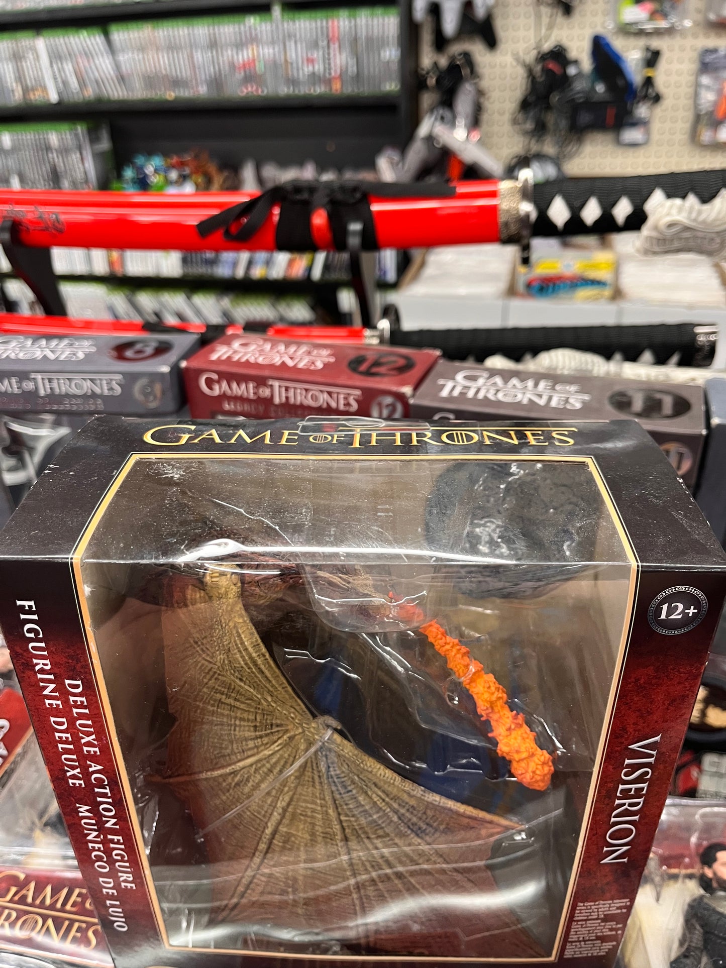 Game of Throne VISERION Dragon Deluxe Box Action Figure Orange Flame