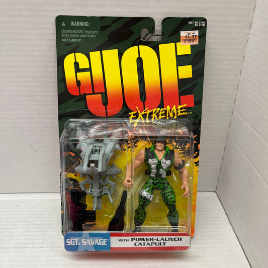 GI Joe Extreme*Sgt. Savage* Action Figure With Power Launch Catapult