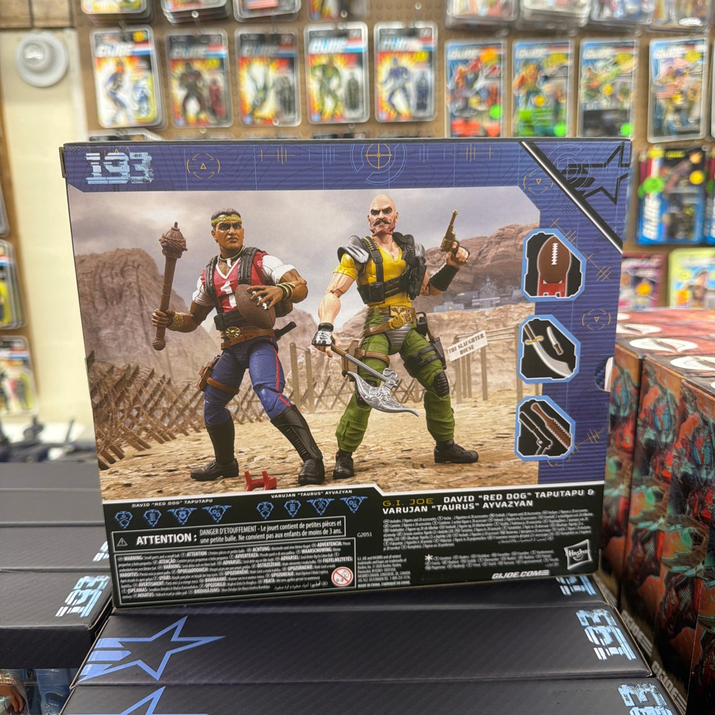 G.I. Joe Classified 6" Figure David Red Dog Taputapu & Varujan Taurus Ayvazyan
