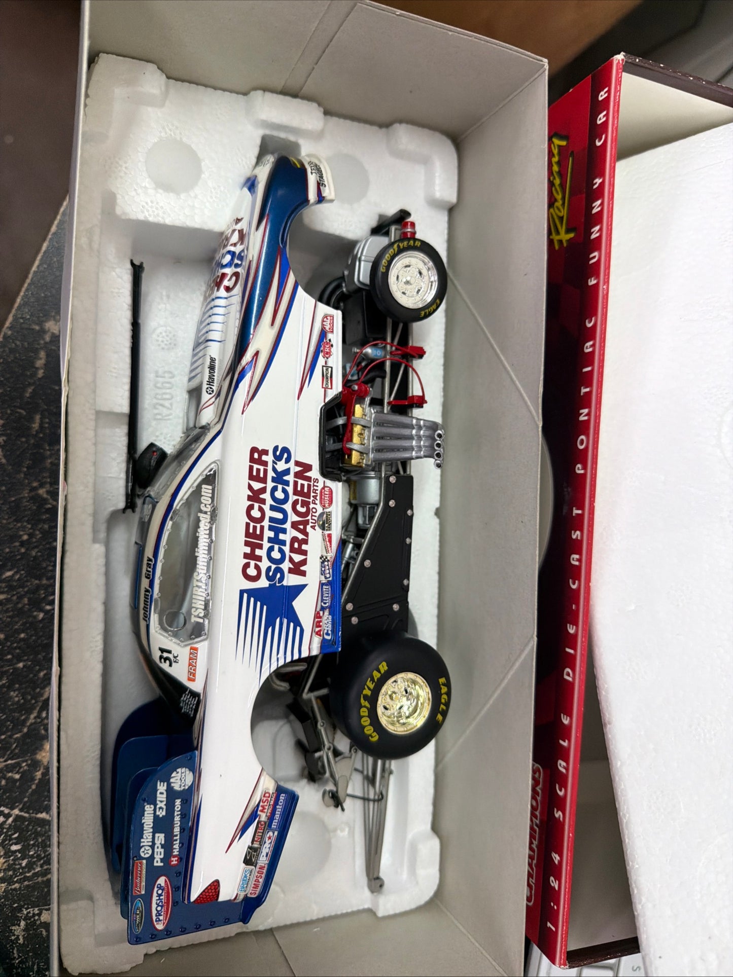 Mac Tools Johnny Gray Pontiac Funny Car 1:24 w/COA Racing Champions