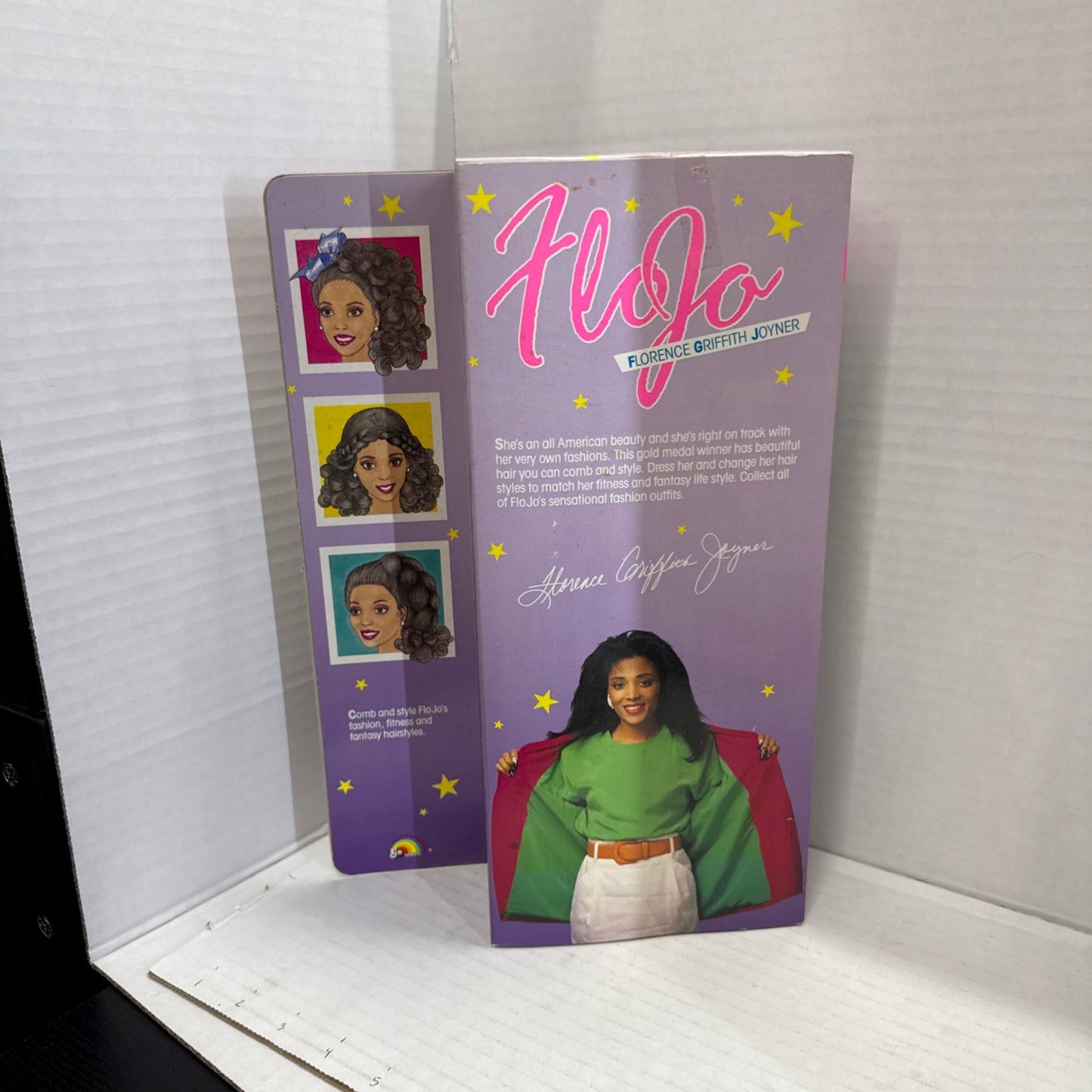 FLO JO FASHION/FITNESS/FANTASY DOLL, 1989, ORIGINAL IN BOX!