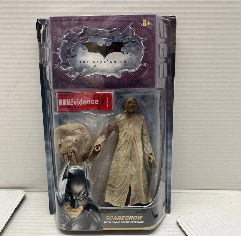 Batman the Dark Knight Scarecrow Figure with Crime Scene Evidence Sealed New
