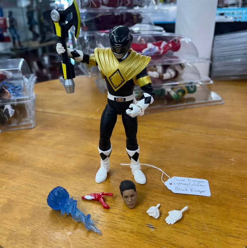 lPower Rangers Lightning Collection Black ranger figure