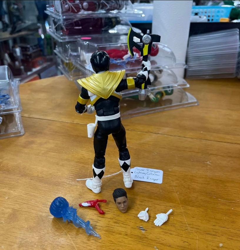 lPower Rangers Lightning Collection Black ranger figure