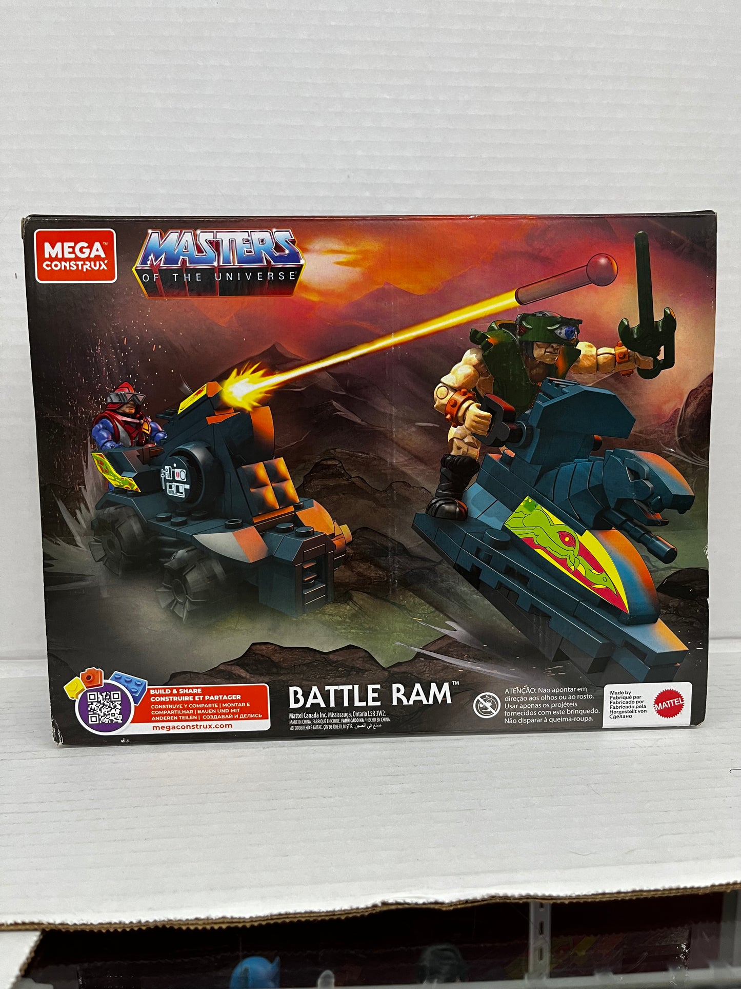 Construx Masters of The Universe MOTU Battle Ram Tri Klops & Mekanek Minifigures