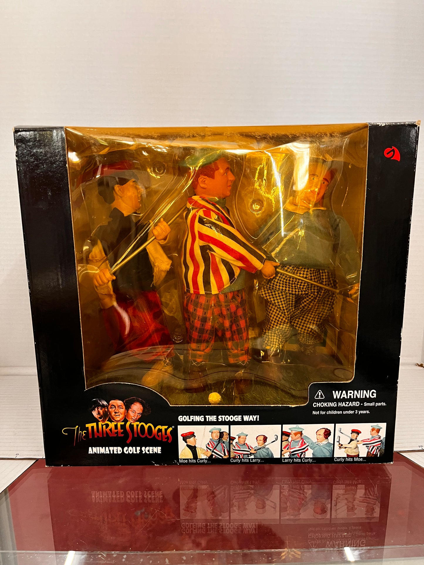 2002 The Three Stooges Animated Golf Academy Scene Collectible