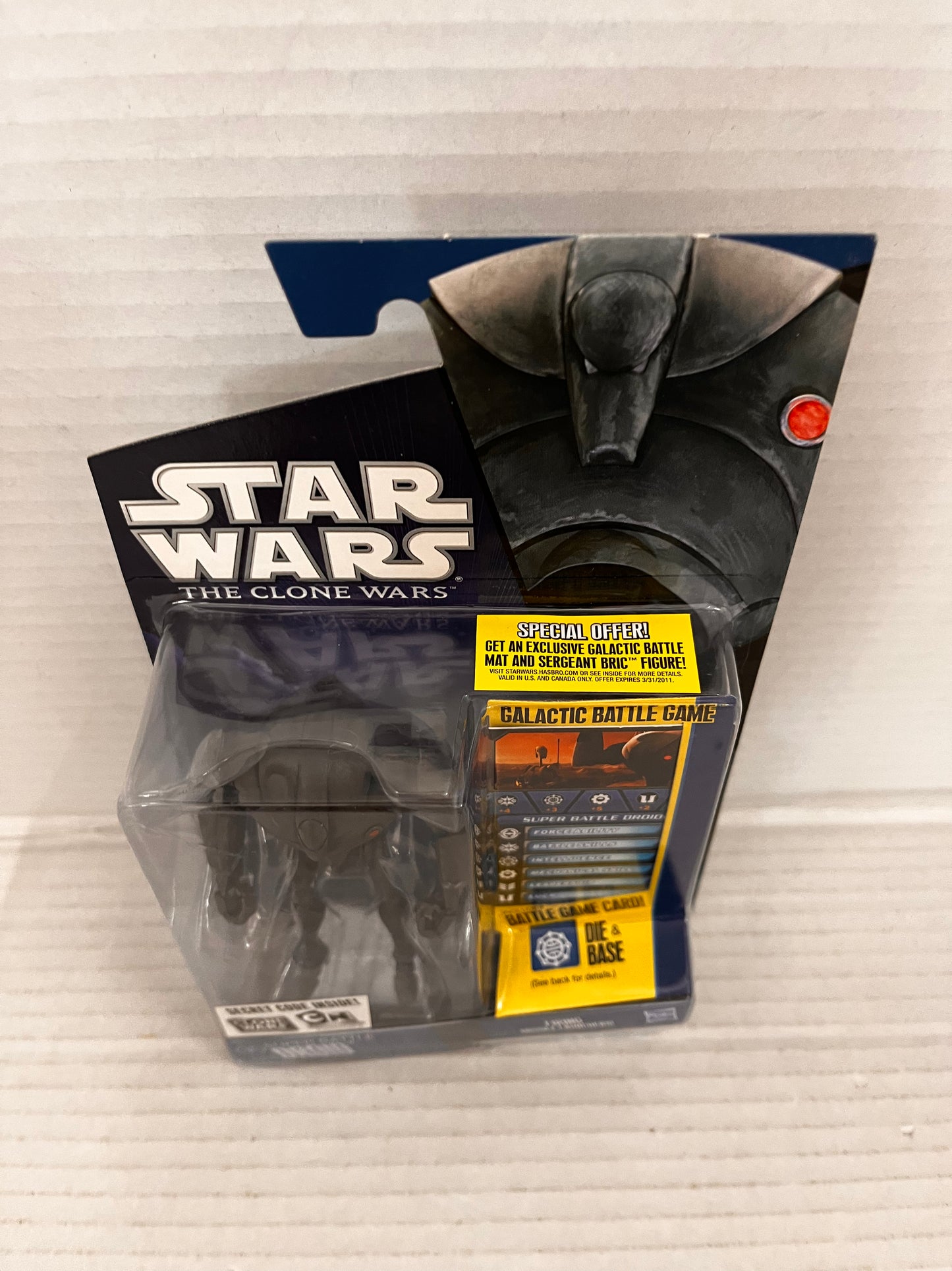 Star Wars 3.75" Animated Clone Wars Cartoon Series Super Battle Droid Figure