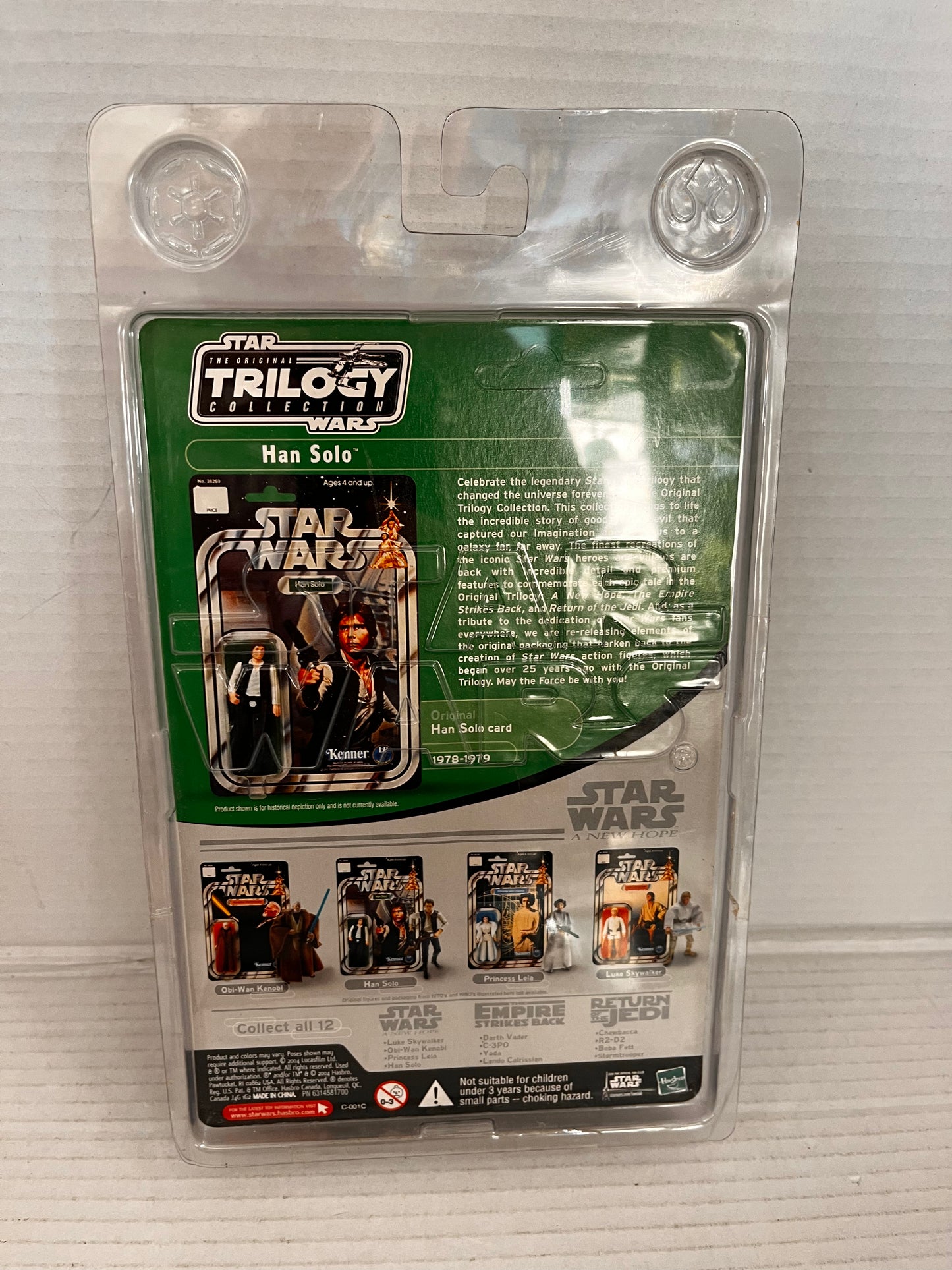Star Wars Original Trilogy Collection A New Hope Han Solo Figure NEW w Case 2004