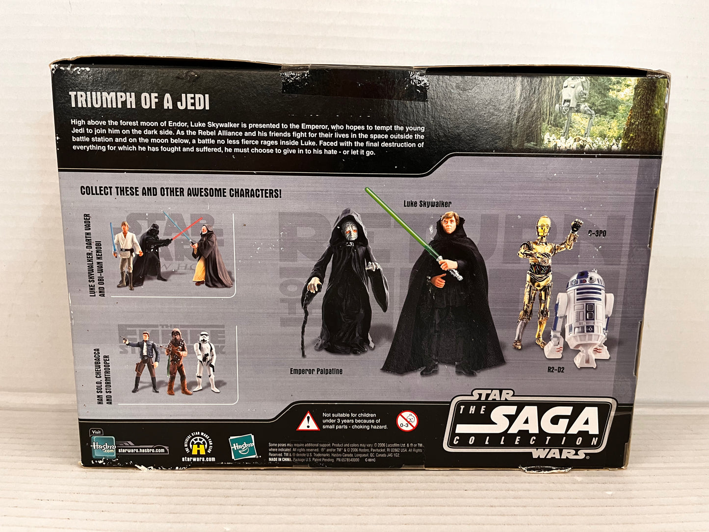 Star Wars Saga DVD Commemorative Collection ROTJ VI Luke Emperor R2-D2 3PO MISB