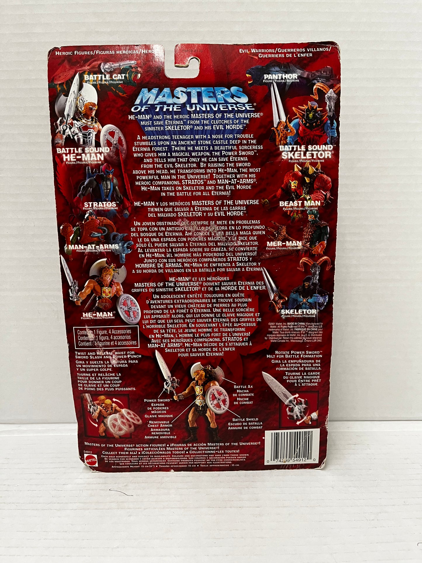 Masters of the Universe MOTU He-Man Mattel Figure