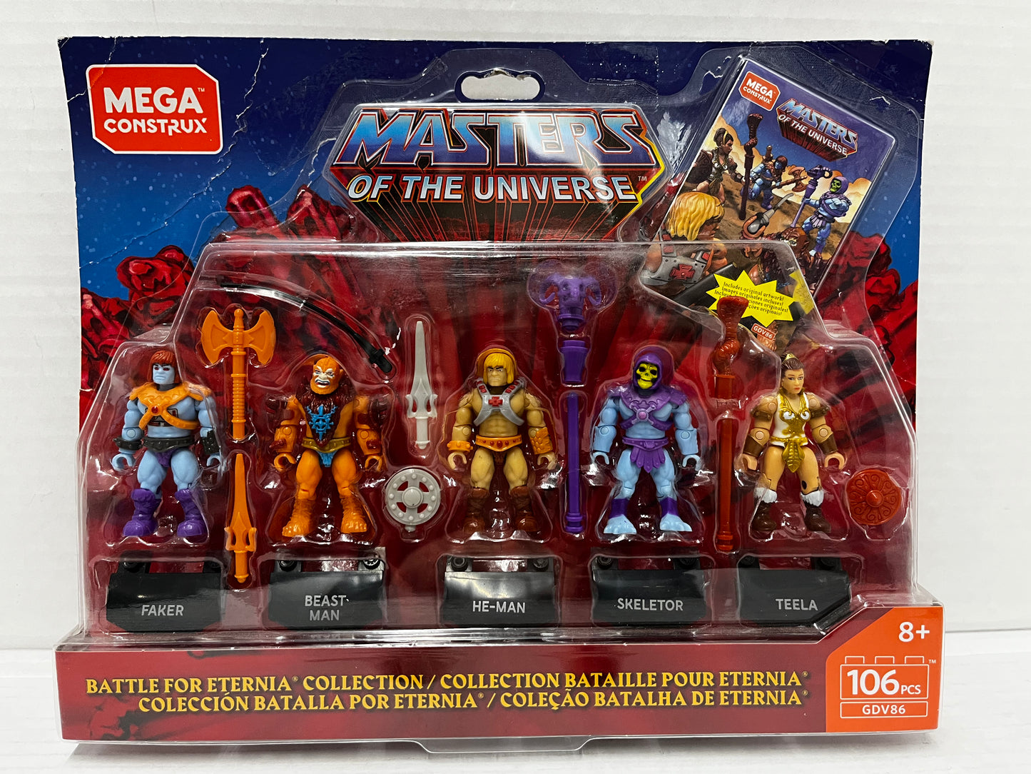 Mega Construx Masters of the Universe Battle for Eternia 5 Figure Set He Man