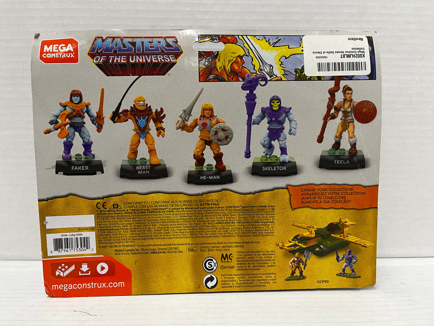 Mega Construx Masters of the Universe Battle for Eternia 5 Figure Set He Man