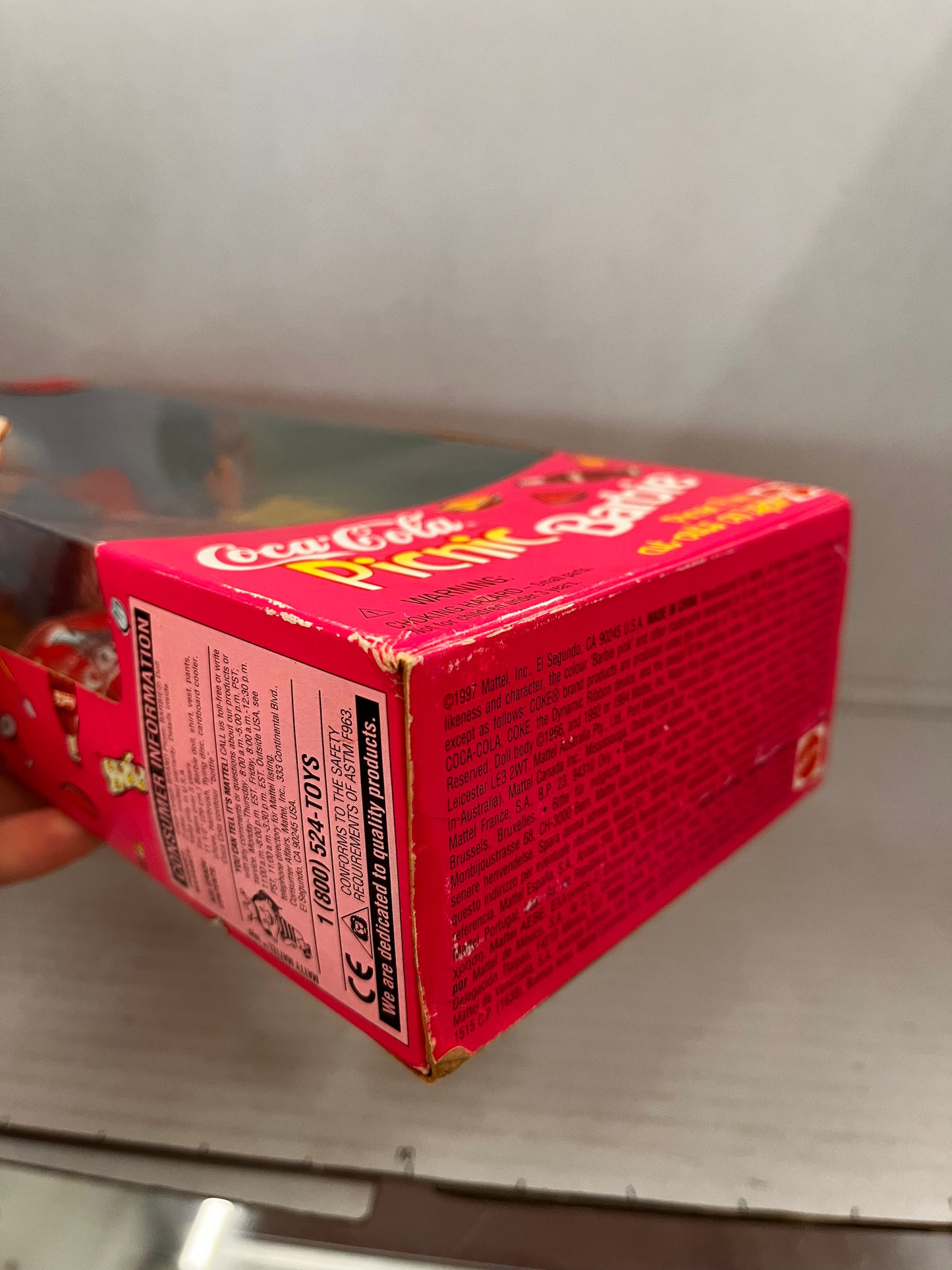 Barbie Coco Cola Picnic Doll With Picnic Fun Cut-Outs On The Back Of The Box