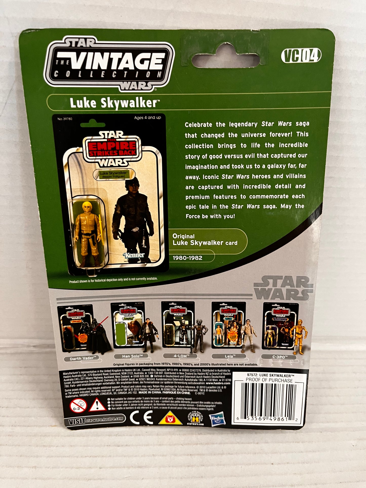 Luke Skywalker 2010 STAR WARS Vintage Collection VC04 NEW FOIL