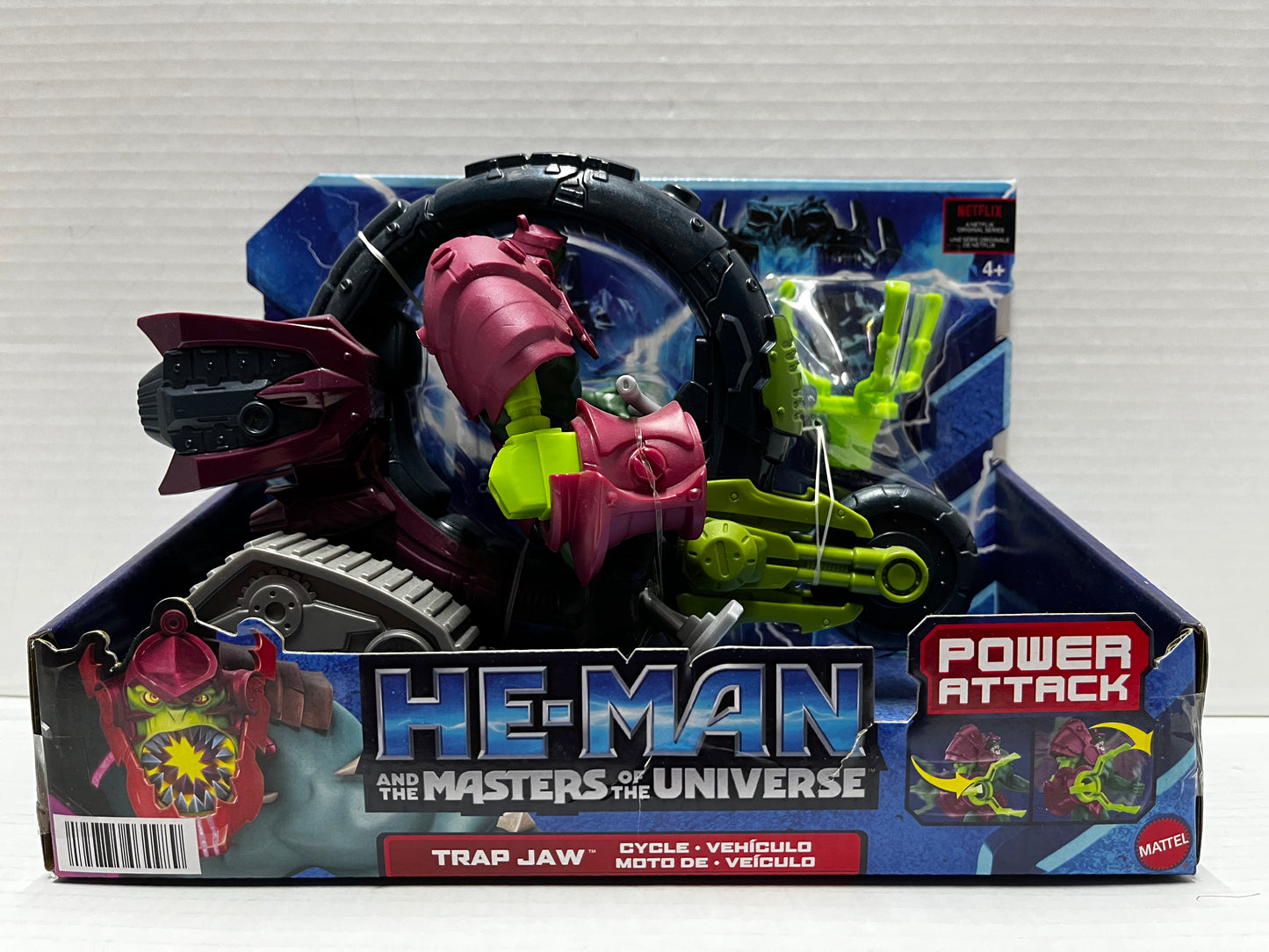 He-Man and the Masters of the Universe Power Attack Trap Jaw w/ Cycle figure