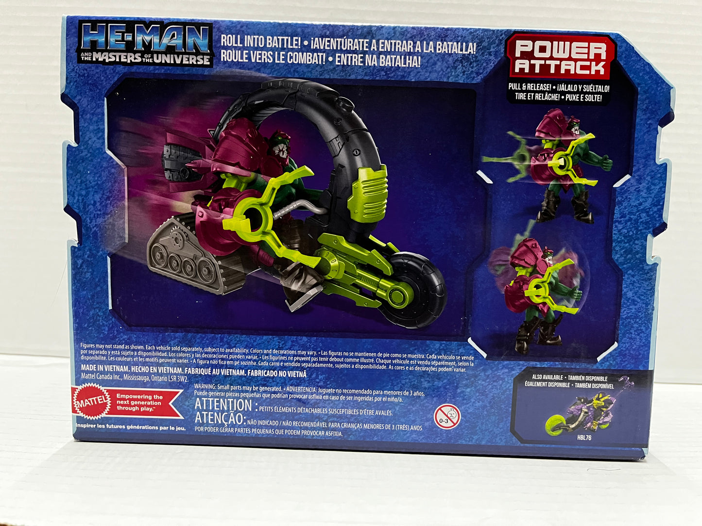 He-Man and the Masters of the Universe Power Attack Trap Jaw w/ Cycle figure