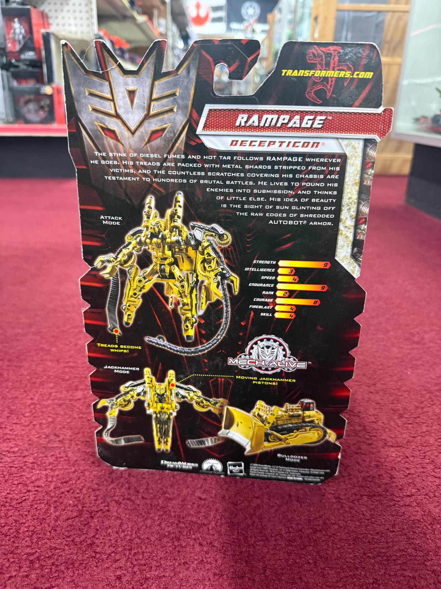 Transformers Revenge of the Fallen Deluxe Rampage Figure New w Package Damage